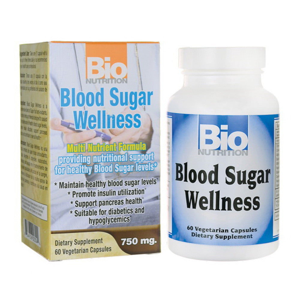 Bio Nutrition Blood Sugar Wellness Vegetarian Capsules - 60 Ea
